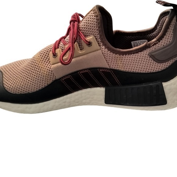 Adidas NMD R1 Adventure Men's Running Shoes Sneaker Tan Red Size 10 - Picture 4 of 12